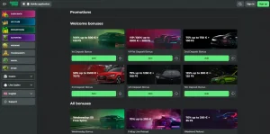 Super Spin promotions page showing the current welcome offer
